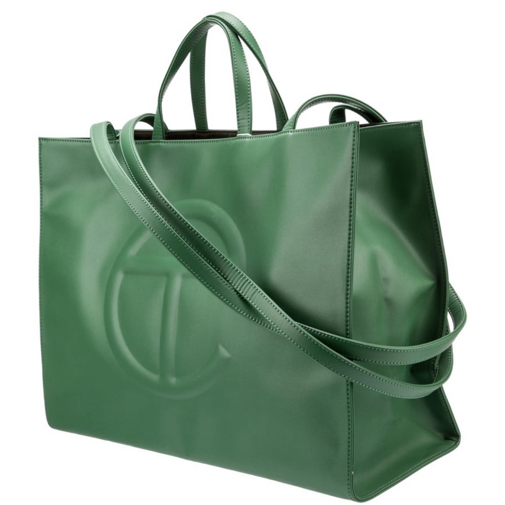 TELFAR Large! Shopping Bag Leaf Green, Sz Large (RARE) - Picture 2 of 12